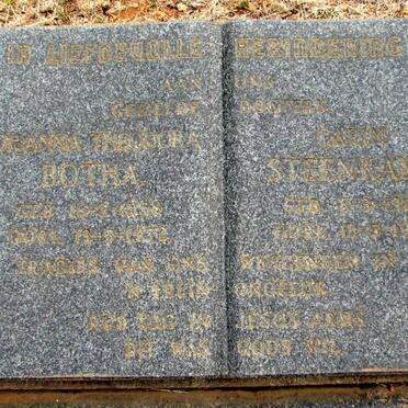 BOTHA Johanna Theodora 195?-1972 :: STEENKAMP Carin 1966-1972