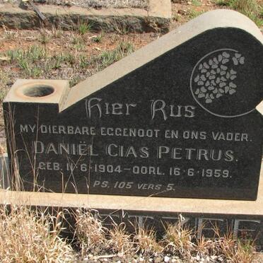 COETZEE Daniel Cias Petrus 1904-1959