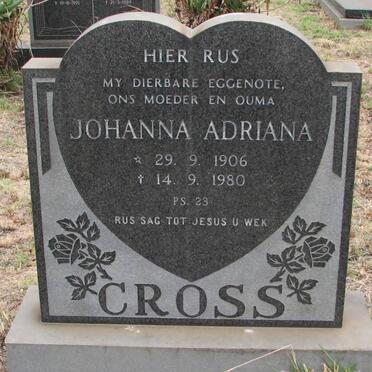 CROSS Johanna Adriana 1906-1980