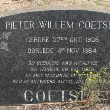 COETSER Pieter Willem 1906-1964