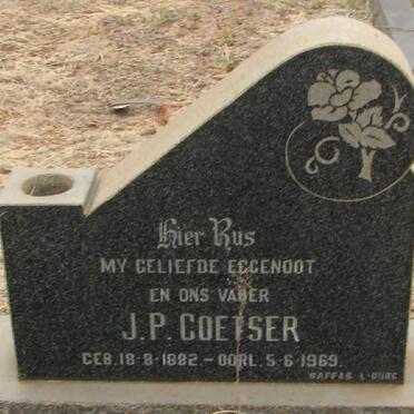 COETSER J.P. 1882-1969