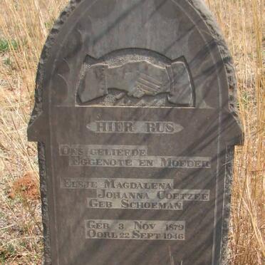 COETZEE Elsje Magdalena nee SCHOEMAN 1879-1946
