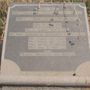 COETSER Paul Johannes 1912-1945