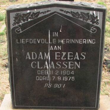 CLAASSEN Adam Ezeas 1904-1975