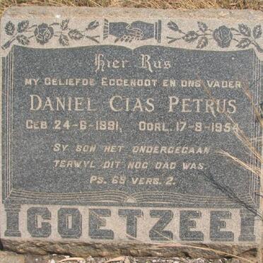 COETZEE Daniel Cias Petrus 1891-1954