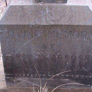 COOK Dorothy A.L. 1900-1901