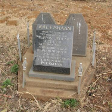 COETSER Philippus Jeremia 1819-1898 & Johanna Adriana VENTER 1920-1988