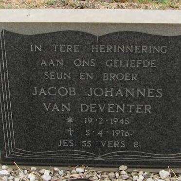 DEVENTER Jacob Johannes, van 1945-1976