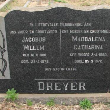 DREYER Jacobus Willem 1881-1972 &amp; Magdalena Catharina VISSER 1890-1972