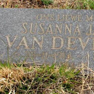 DEVENTER Susanna Jacoba, van 1914-1978