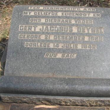 DEYSEL Gert Jacobus 1888-1942