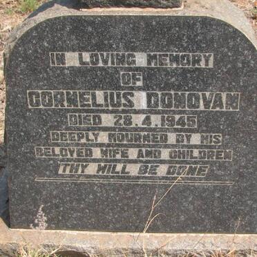 DONOVAN Cornelius -1945