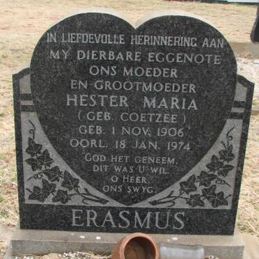 ERASMUS Hester Maria nee COETZEE 1906-1974