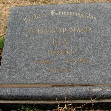 ELS Elizabeth Maria nee JANSEN 1898-1985