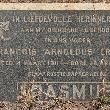 ERASMUS Francois Arnoldus 1911-1959