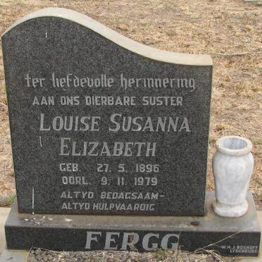 FERGG Louise Susanna Elizabeth 1896-1979