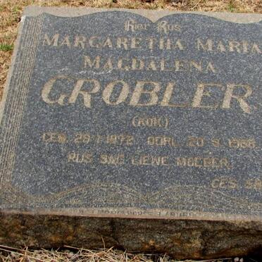 GROBLER Margaretha Maria Magdalena nee KOK 1892-1968