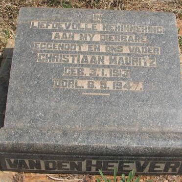 HEEVER Christiaan Mauritz, van den 1913-1947