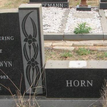 HORN Christoffel Alwyn 1911-1983 &amp; Anna Maria 1912-1999