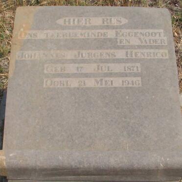 HENRICO Johannes Jurgens 1871-1946