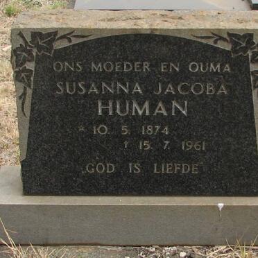 HUMAN Susanna Jacoba 1874-1961