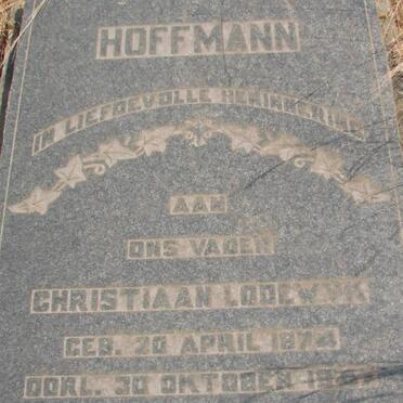 HOFFMANN Christiaan Lodewyk 1874-1947