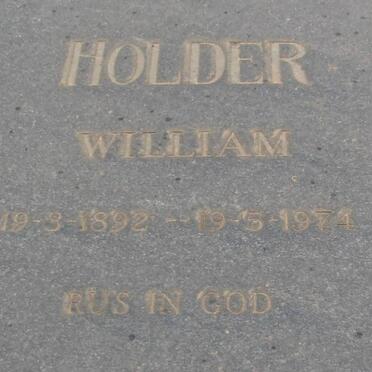 HOLDER William 1892-1974