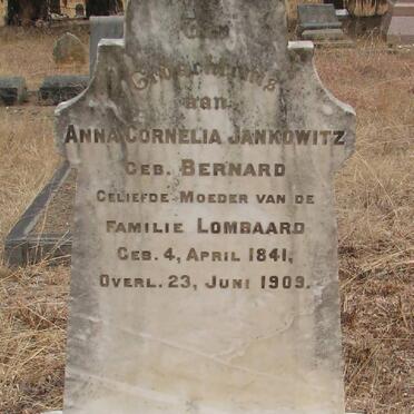 JANKOWITZ Anna Cornelia nee BERNARD 1841-1909
