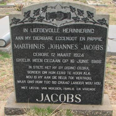 JACOBS Marthinus Johannes 1924-1966