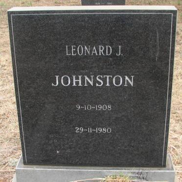 JOHNSTON Leonard J. 1908-1980