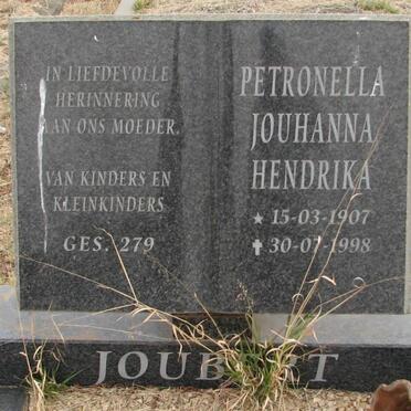 JOUBERT Petronella Jouhanna Hendrika 1907-1998