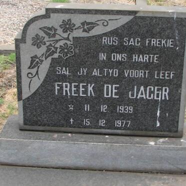 JAGER Freek, de 1939-1977