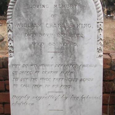 KING William Charles -1872