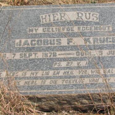 KRUGEL Jacobus F. 1878-1944