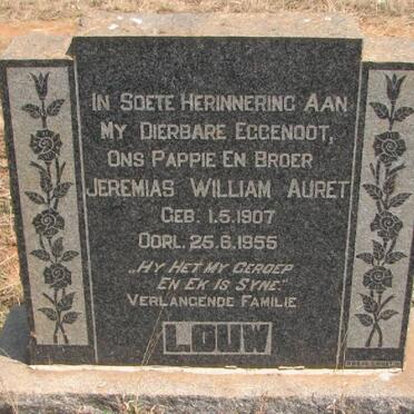 LOUW Jeremias Willem Auret 1907-1955