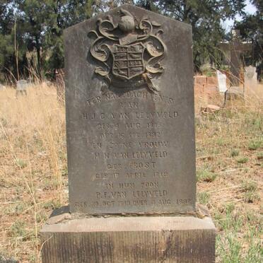 LELYVELD H.J.C., van 1815-1892 &amp; M.N. FROST 1819- :: VAN LELYVELD P.F. 1849-1898