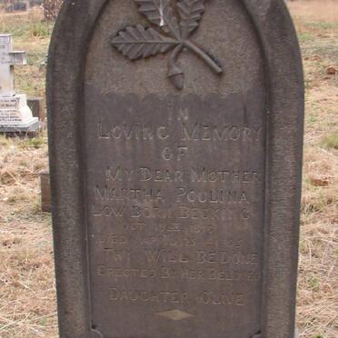 LOW Martha Paulina nee BECKING 1870-1905