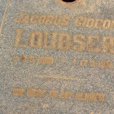 LOUBSER Jacobus Gideon 1900-1971