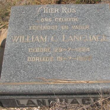 LANGUAGE William C. 1884-1955
