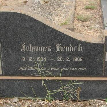 LANGE Johannes Hendrik, de 1904-1968