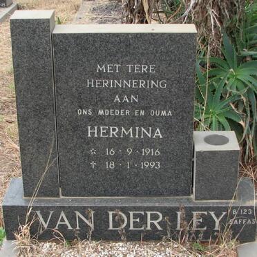 LEY Hermina, van der 1916-1993