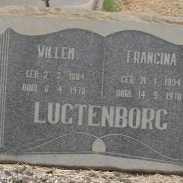 LUGTENBORG Willem 1884-1970 &amp; Francina 1894-1970