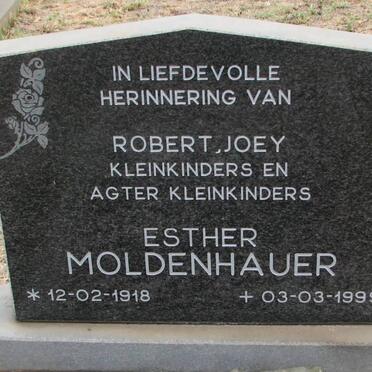 MOLDENHAUER Esther 1918-1999