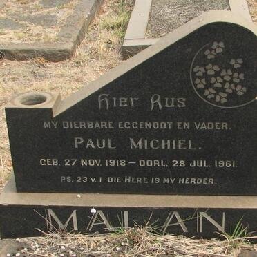 MALAN Paul Michiel 1918-1961