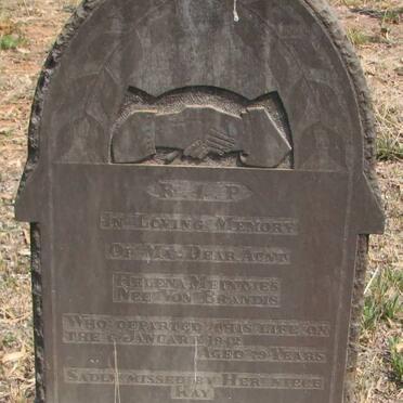 MEINTJIES  Helena  nee von BRANDIS -1942