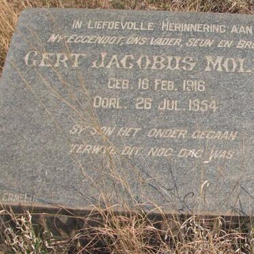 MOLLER Gert Jacobus 1916-1954