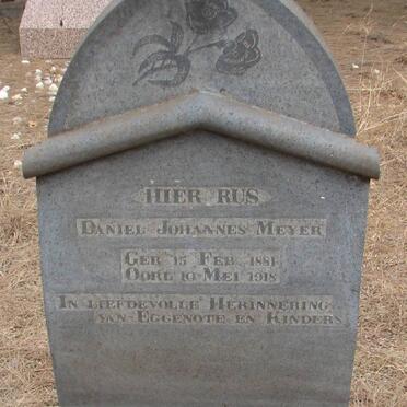 MEYER Daniel Johannes 1881-1918