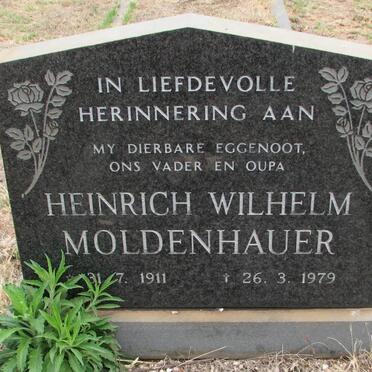MOLDENHAUER Heinrich Wilhelm 1911-1979
