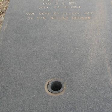 OTTO Orgsila Magdalena Johanna Jacoba nee COETZEE 1917-1994