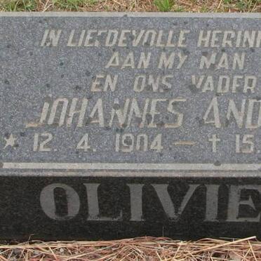 OLIVIER Johannes Andries 1904-1983